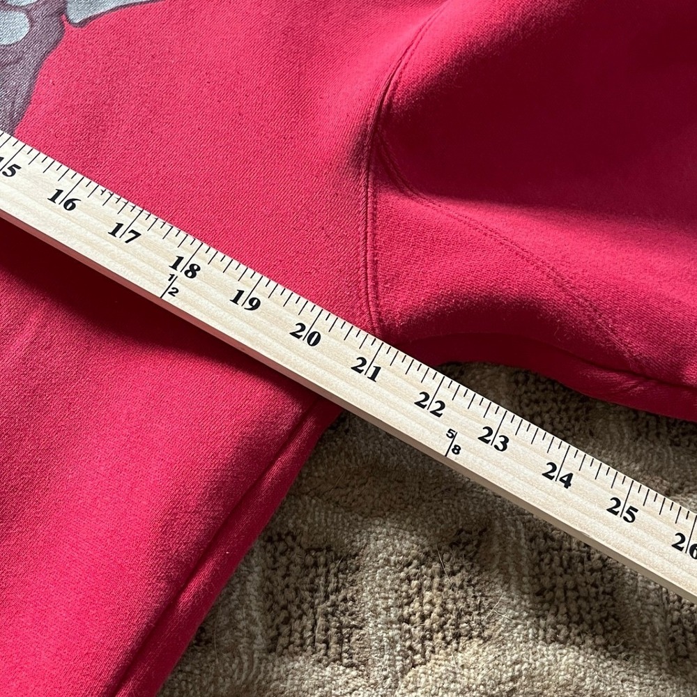 Y2K JNCO JEANS Red Bulldog Graphic Hoodie Pullover Men's Size Large FITS SMALL! - Picture 8 of 9